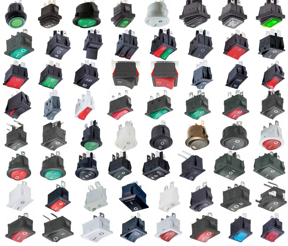 Factory direct sales rocker switch 2 pin  waterproof rocker switch