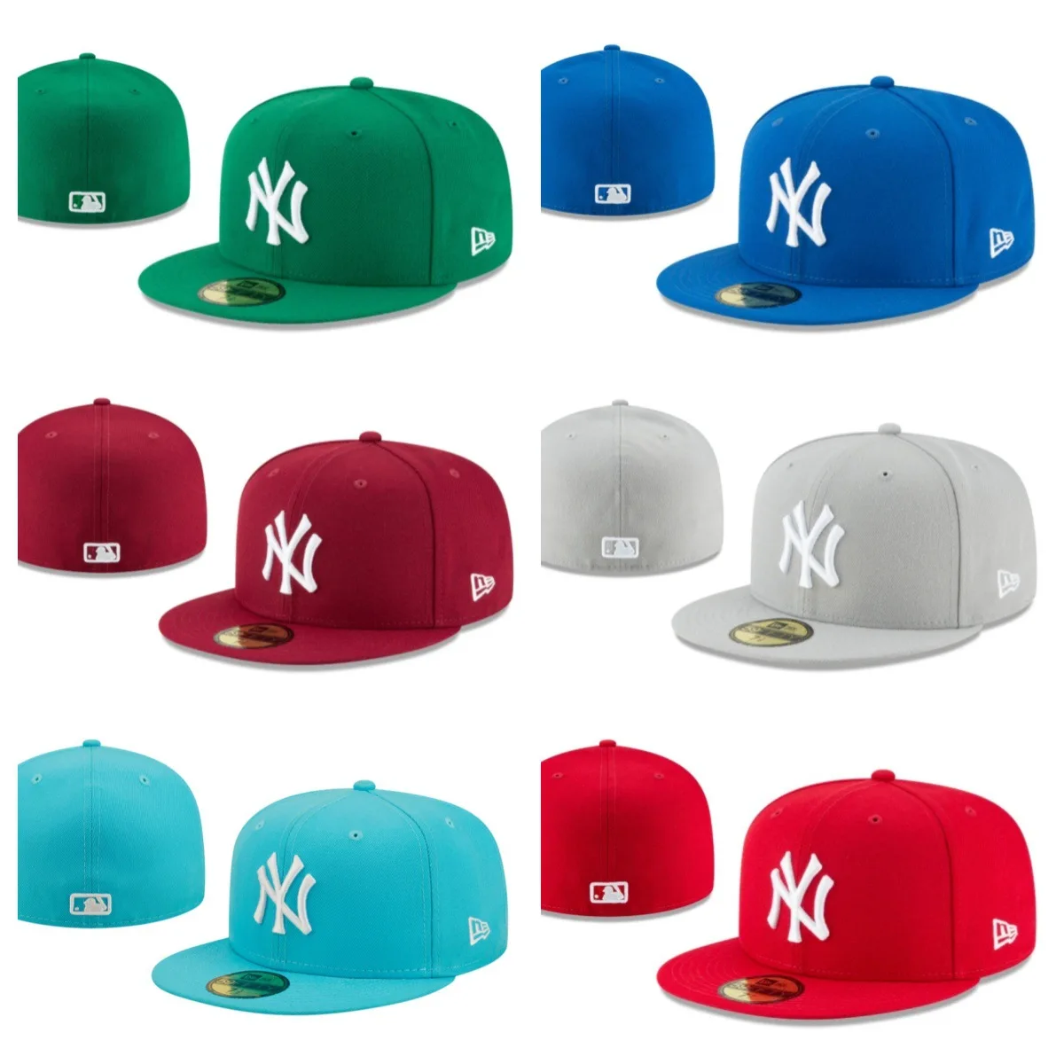Wholesale in Bulk New Popular USA Team Gorras Originale 3D Embroidery New Custom Hat Snapback Fitted Sports Baseball Cap for Man