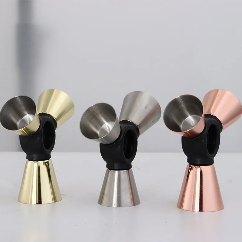 Factory Direct Sale Indian Style Jigger with Detailed Scale, Ounce Cup, 30/60ml, Customizable logo