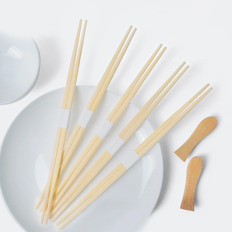 Fully Packed Customized High-end Design Paper Bags Japanese Disposable Bamboo Chopsticks Set Price Chop Sticks With Logo Emblem