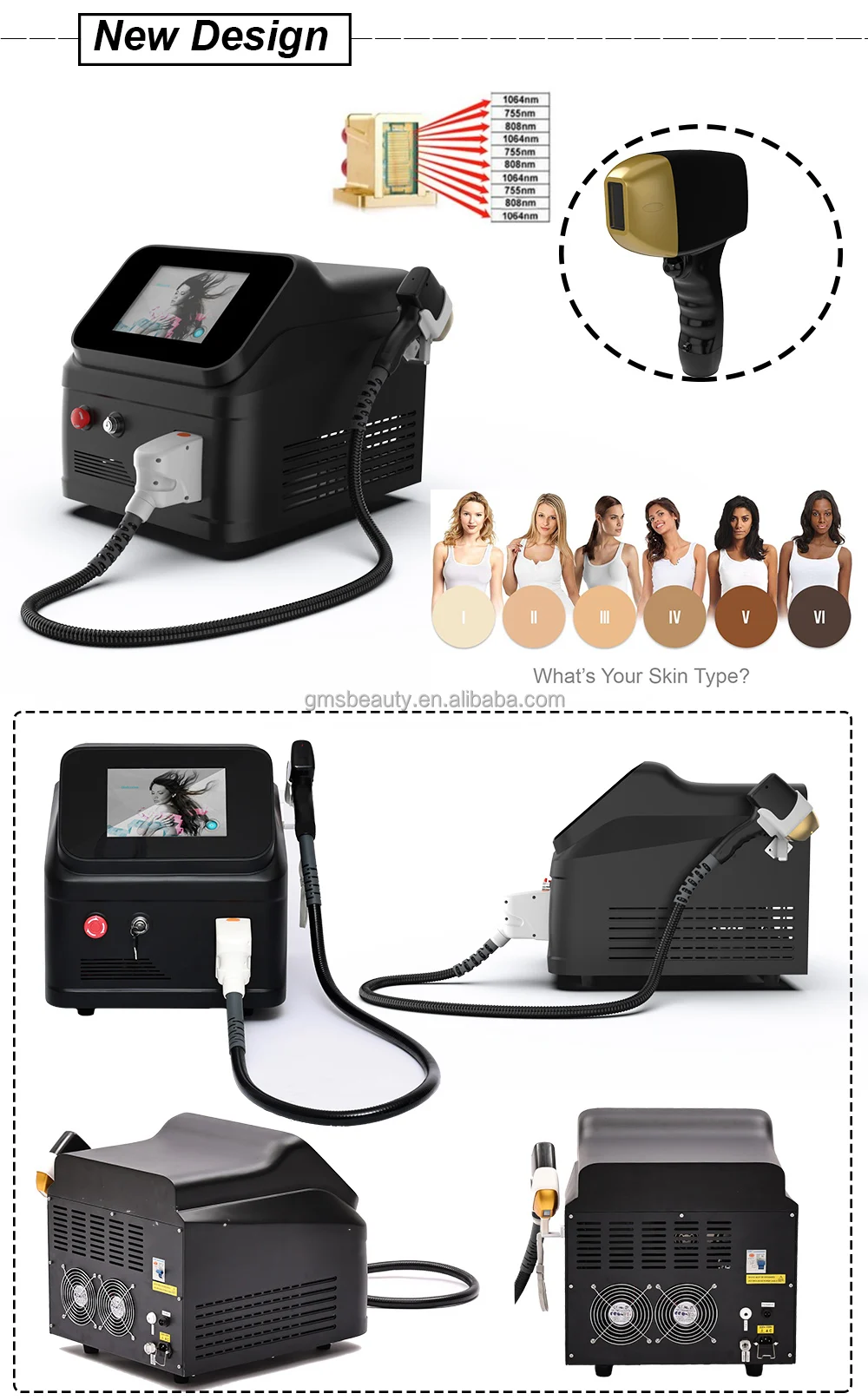 Laser Hair Removal Laser DISCOUNT Ice XL Diode Laser 755 808 1064nm Platinum Titanium 808nm Hair Removal Alexandrite Laser