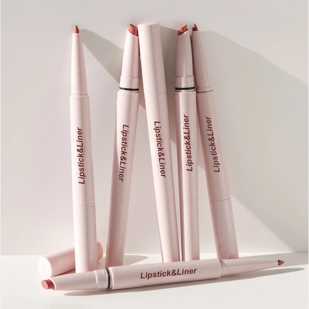 Wholesale High Pigment Natural Matte Longlasting Lipstick And Lip Liner Set Custom Logo Vegan Creamy Lip Liners