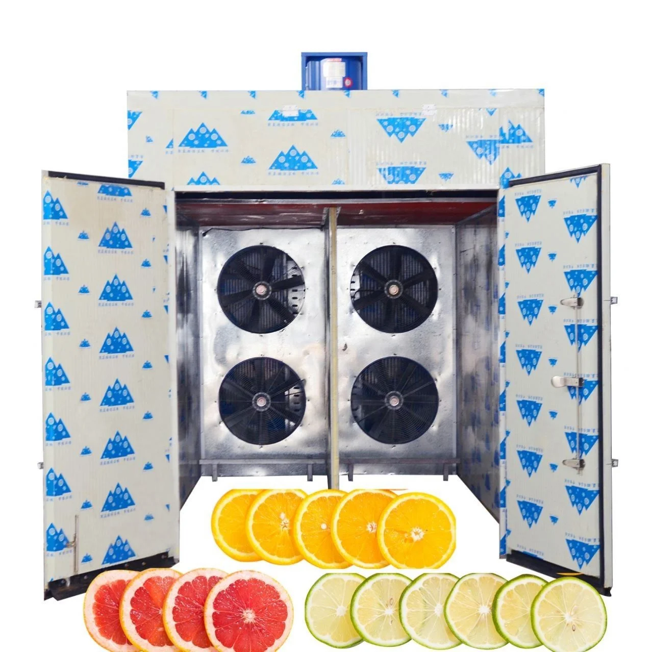 1000Kg Capacity Dried Citrus Fruit Slices Drying Machine Capacity Cirton Lime Lemon Orange Grapefruit Tray Dryer