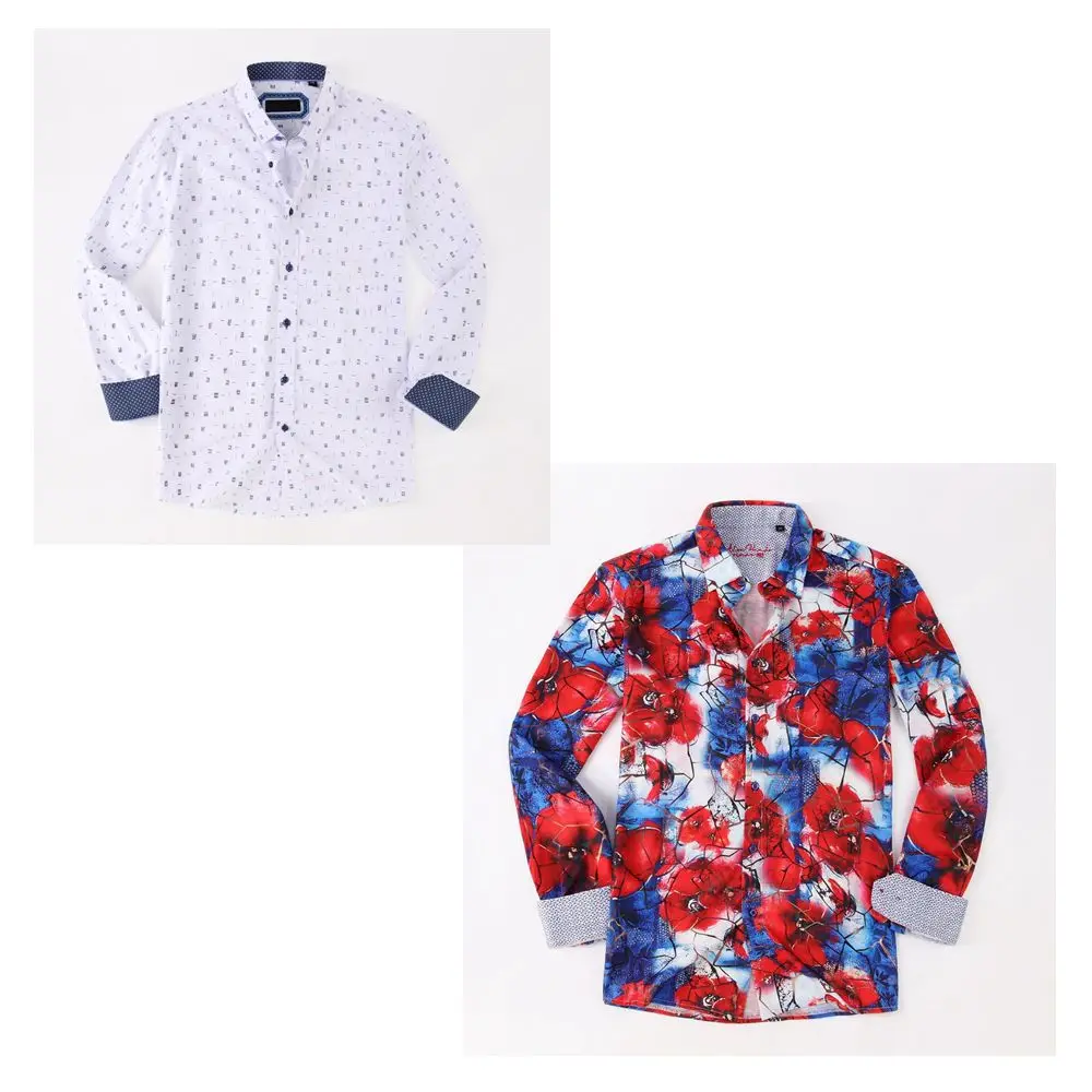 100% хлопок мужская куртка для осени высокого качества партий рубашек по индивидуальному дизайну цифровые печатные платье оптом, овая торговля; Деловая мужская обувь с длинным рукавом рубашки 2021