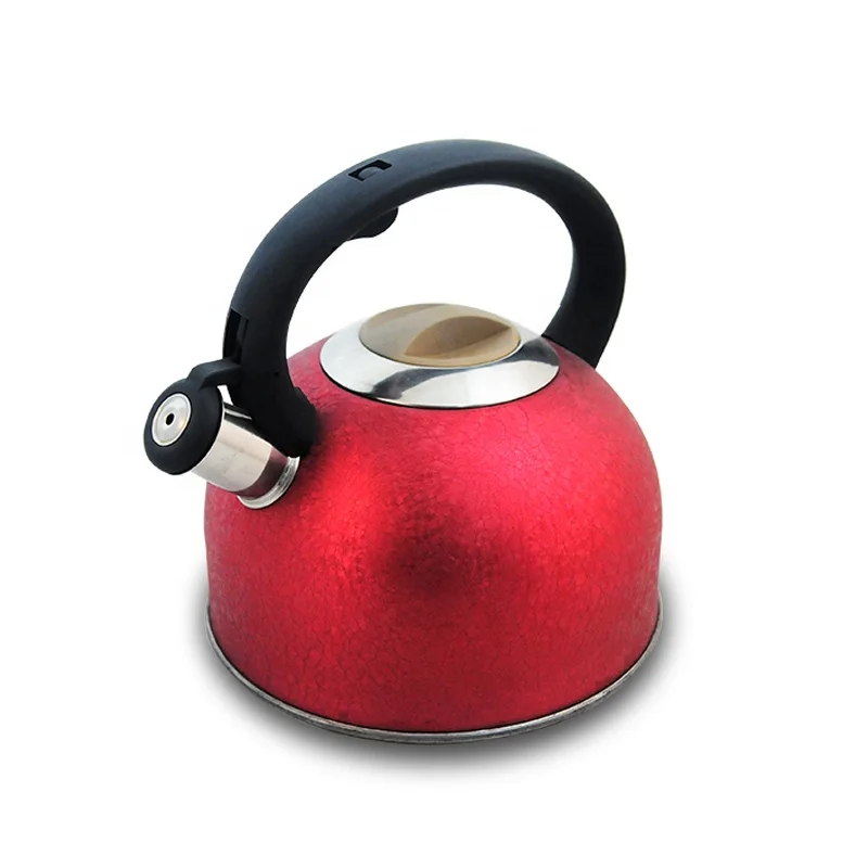 Water Kettle for Kitchen Stove Top Useful Housewares Whistling Stainless Steel Kettle Red/Champagne/Black color to choose