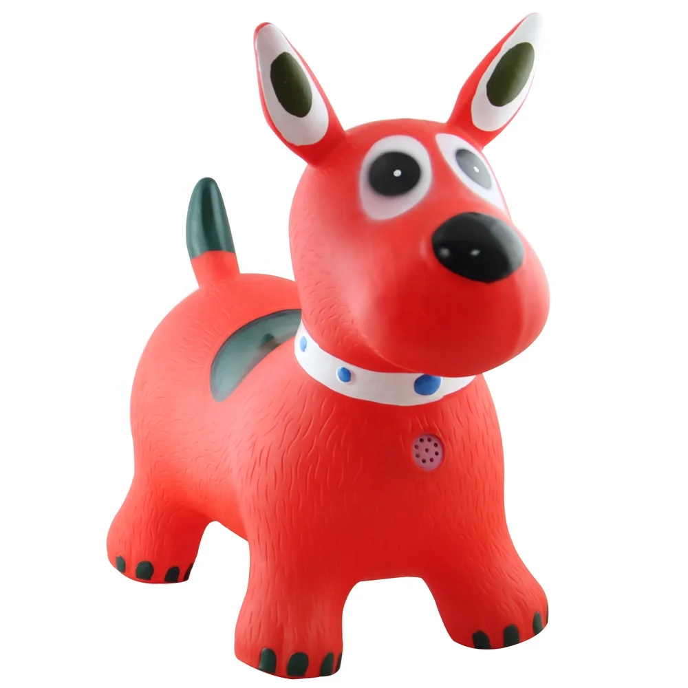 Inflatable Eco-friendly PVC Ride-on Animal hopper cow/jumping animal with music box