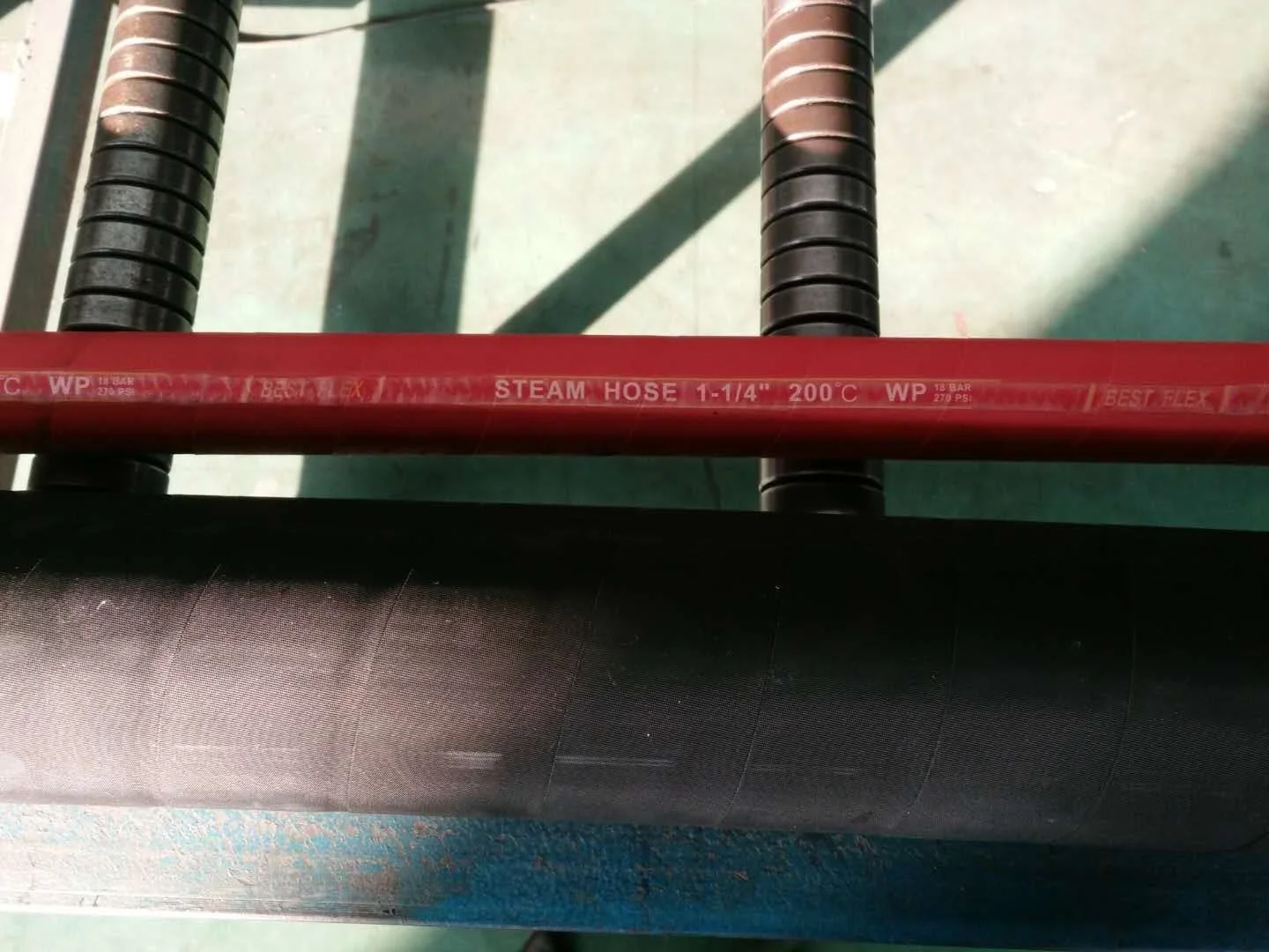 Steam Hose High Temperature Red EPDM Rubber Water Transfer Saturated Steam