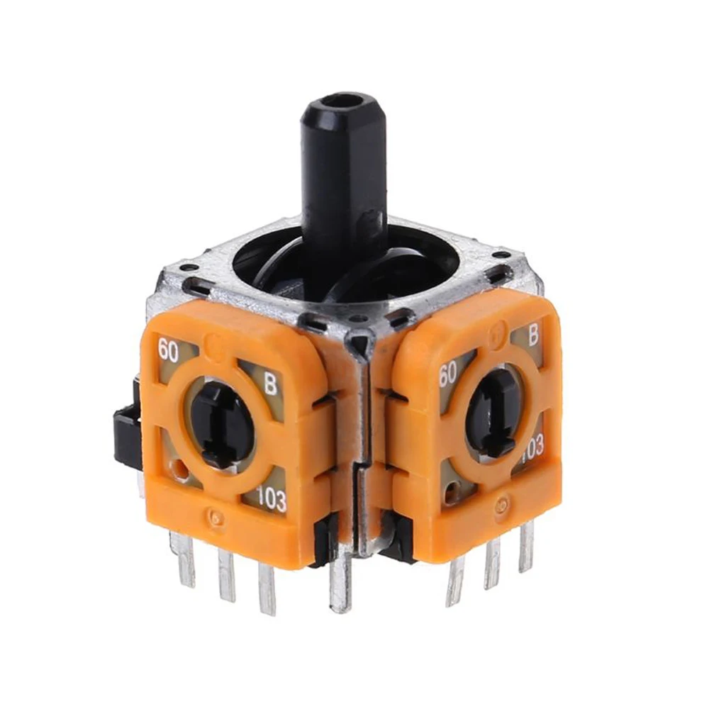 RTS 3 Pin PS4 3D Analog Stick for Playstation 4 PS4 Controller Stick Yellow color