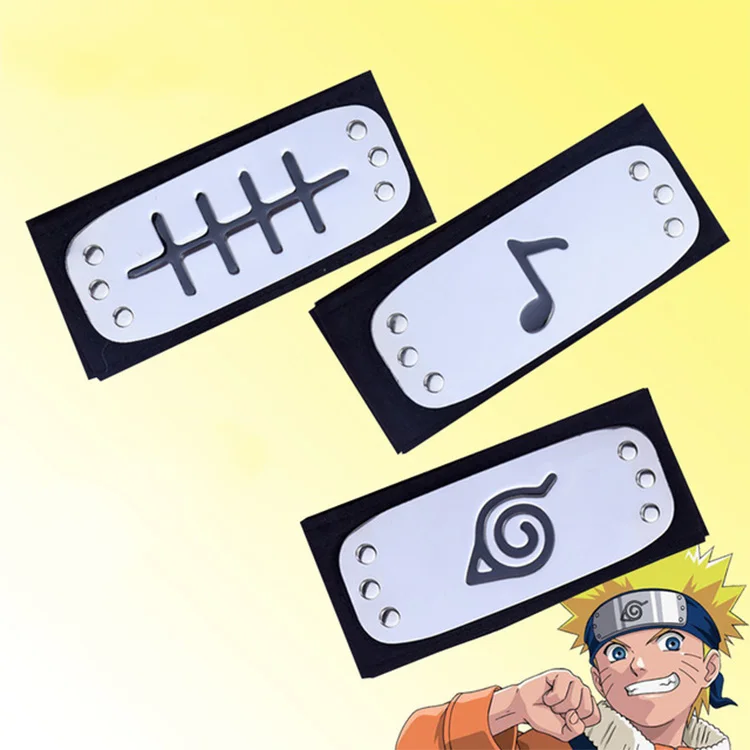 
Cheap Unisex Anime Naruto Cosplay Cartoon Konohagakure Logo Costume Accessories Headband 