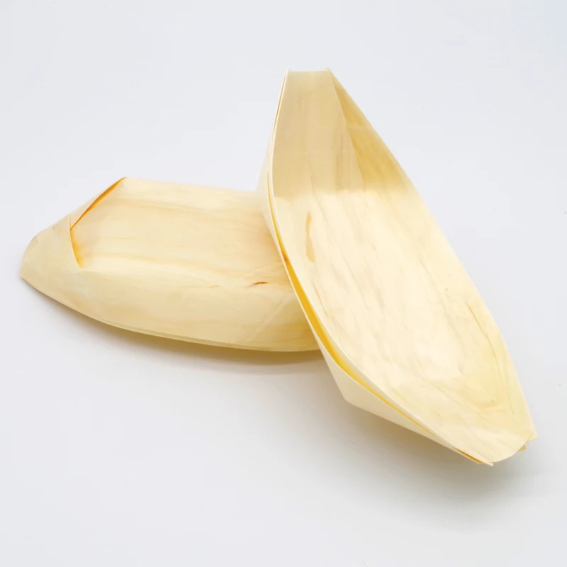 Factory disposable bamboo wood boat shushi for party food