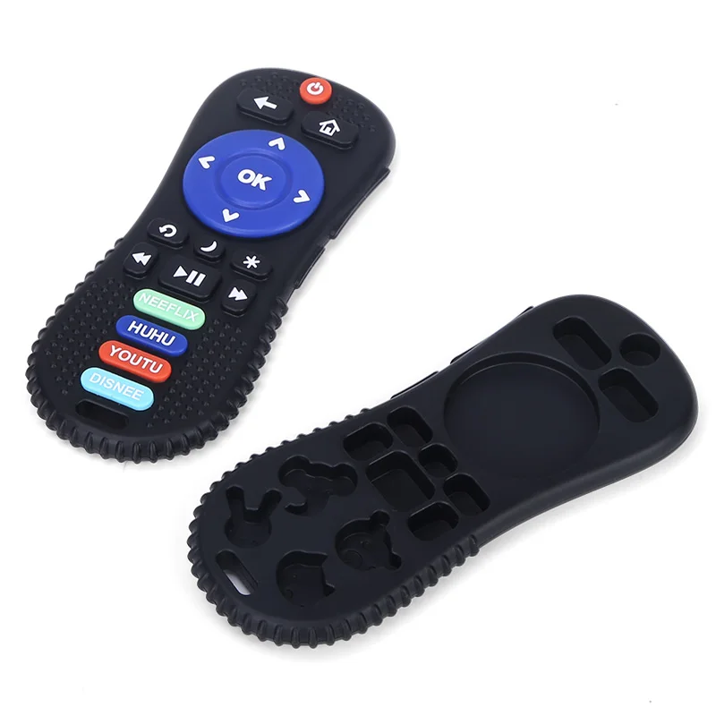 Wholesale TV Remote Control Design Silicone Baby Teether Silicone Baby Teething Toys Silicone Teethers Teething Toys