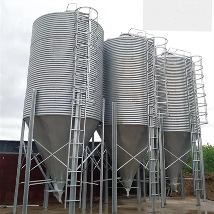 2 Ton - 50 Ton Grain Silo Feed Storage Bin Galvanized Steel Grain Storage Silo