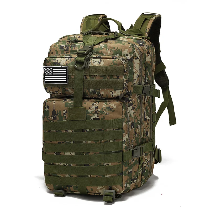 2023 Ready to Ship Khaki High Capacity Hunting Backpack 35l Rucksack Travel Waterproof Hunt Tactical