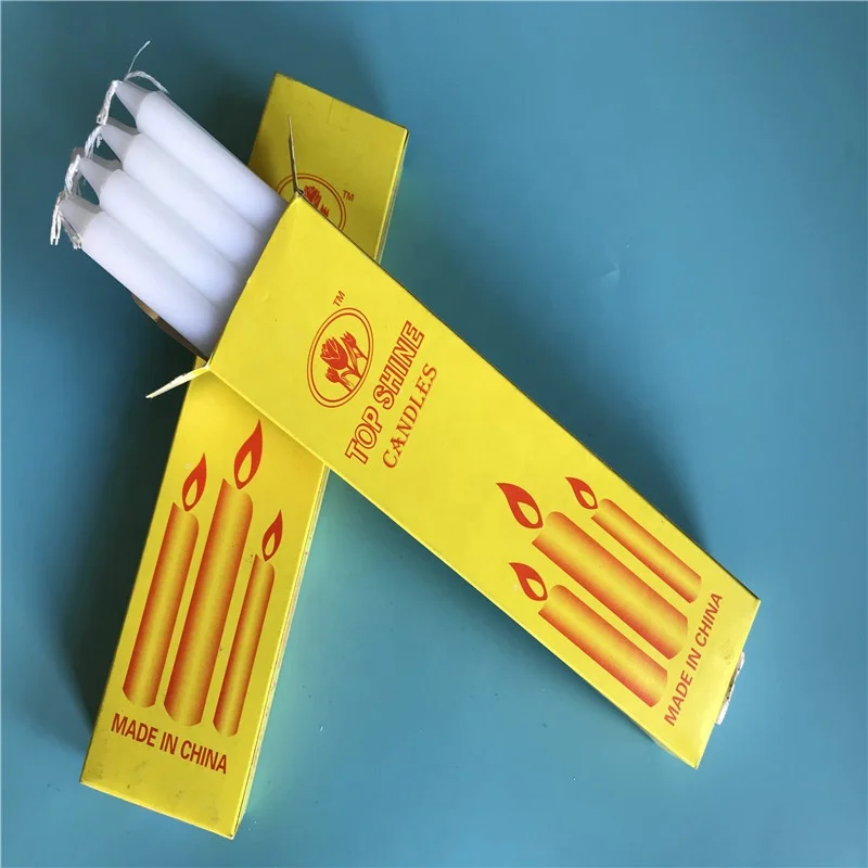 Cheap price white candle wax stick candles to Ghana