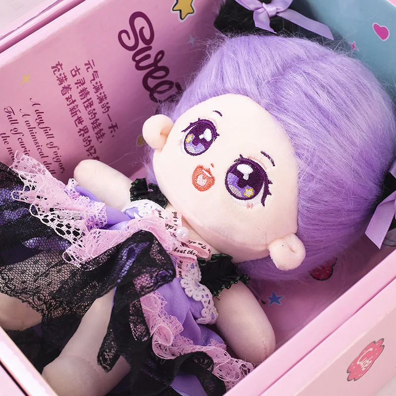 DH42074 Mini Doll Movable Joint kids toys for girl 3D Big Eyes Beautiful DIY fairy doll With Clothes Dress Up doll set for girls