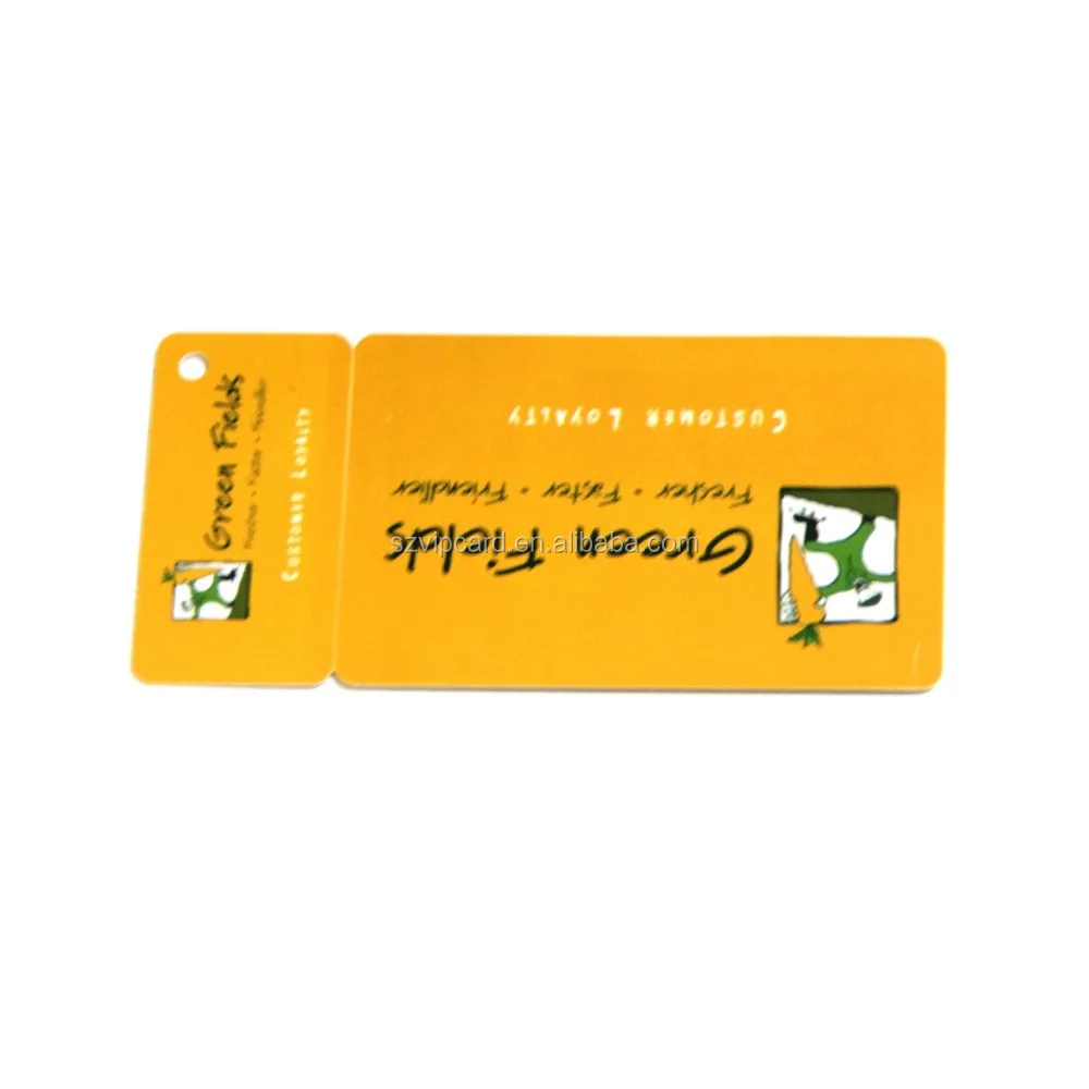 Combo Card 2 in 1 Die Cut Plastic Combo Card For Loyalty/VIP/Menbership
