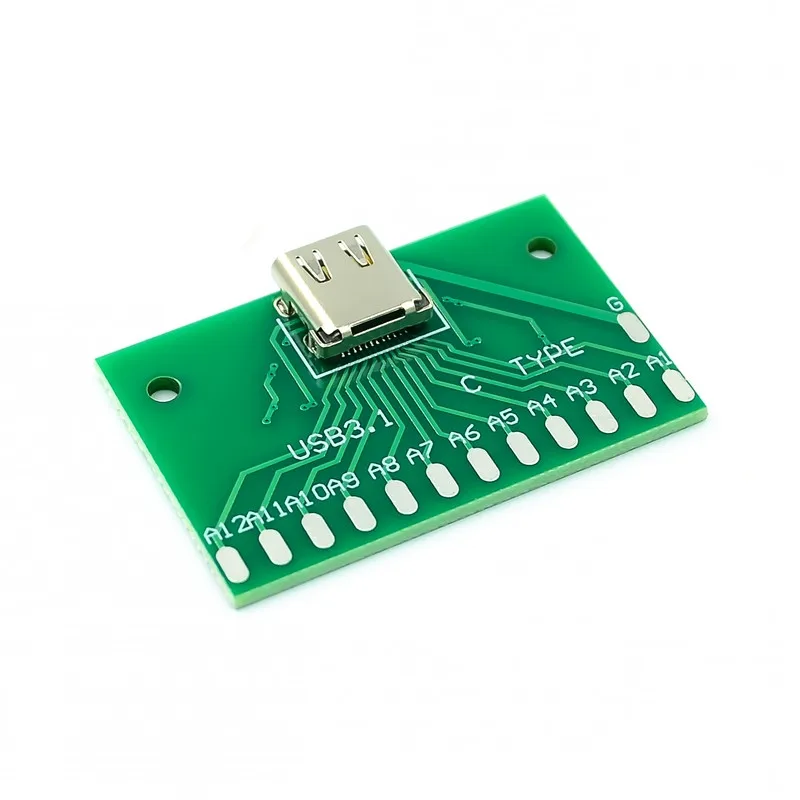 
Type-C test board USB female connector adapter board 3.1 with PCB 24P measure current conduction female PCB converter 