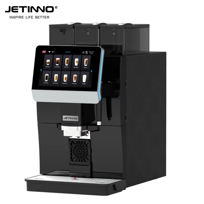 Jetinno JL33C Commercial Automatic Coffee Machine 10.1' Touch Screen Double Boiler Coffee Machine Commercial Coffee Maker