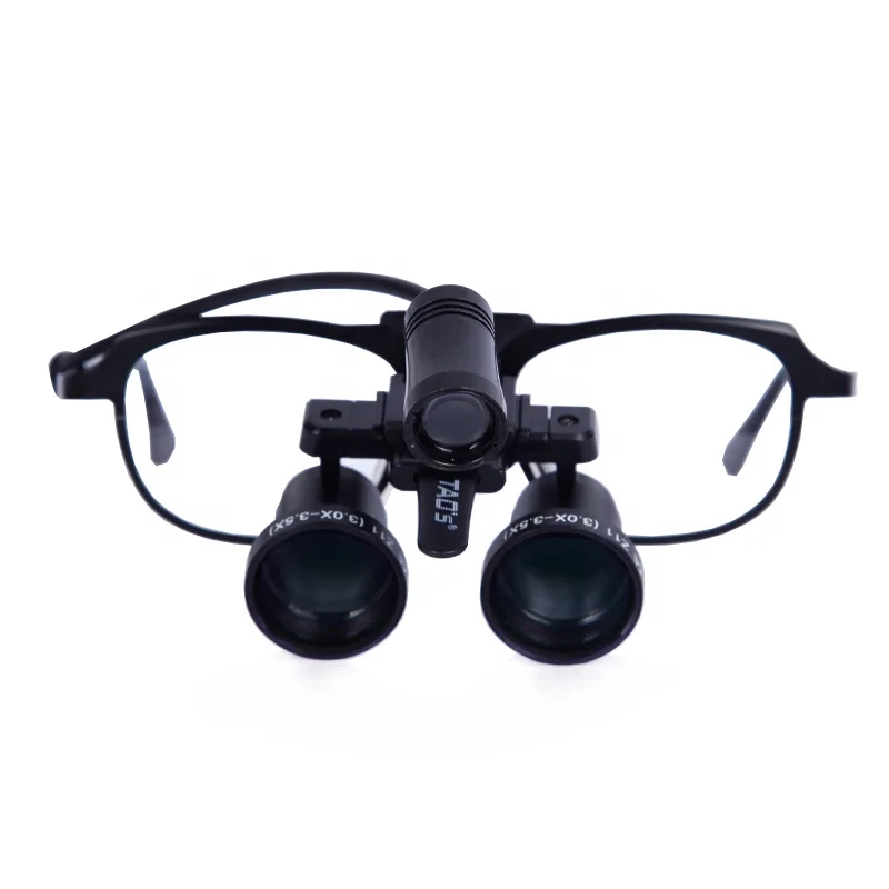 Тао регулируемое увеличение хирургические стоматологические лупы Z11 3.0X - 3.5X с новым светодиодным индикатором 21x