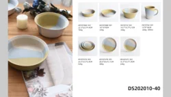 Retro classical style Matt three color Glaze tableware Dinnerware kitchenware Sets Ceramic Porcelain Bowl Plate mug
