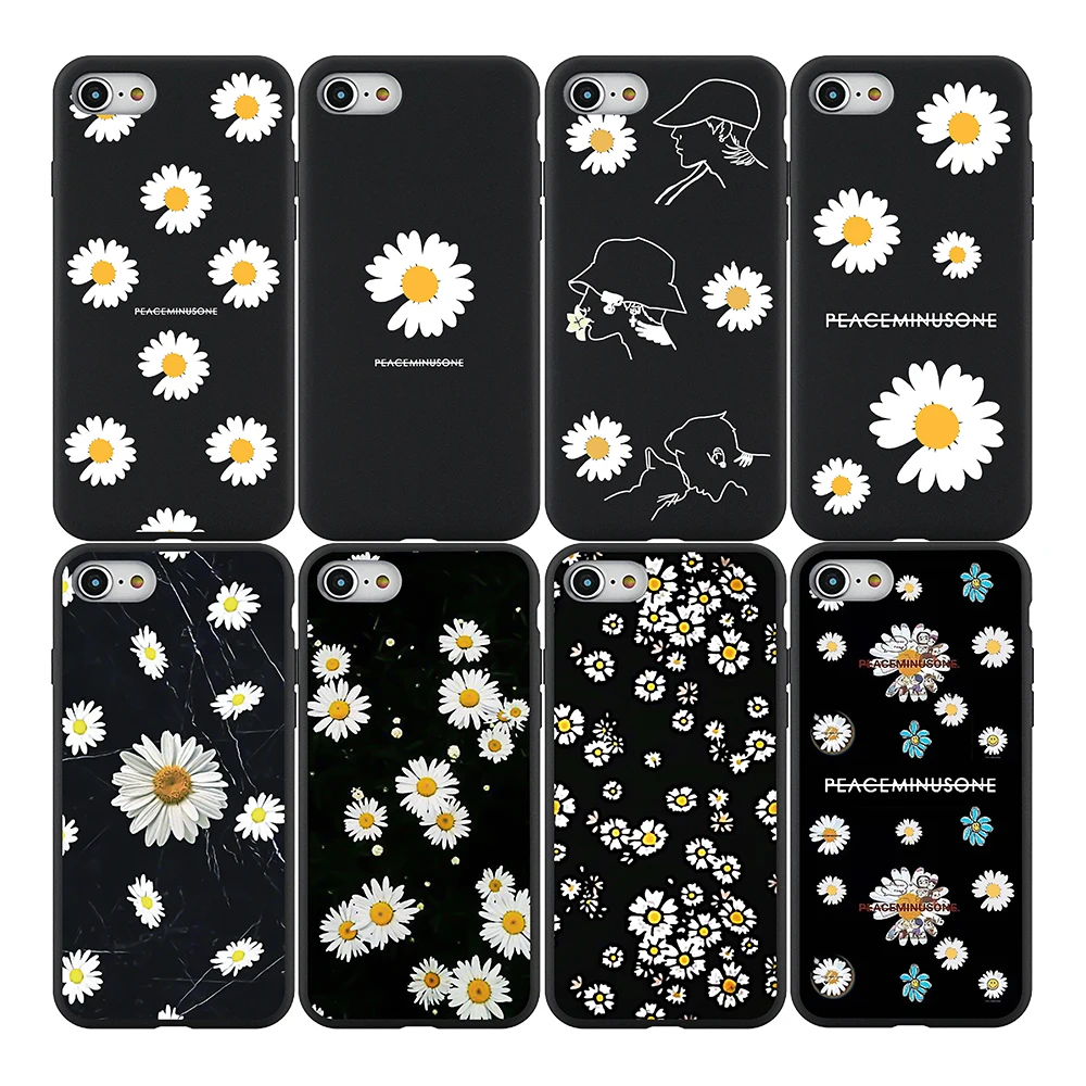 Daisy flowers Matte Soft Mobile Phone Case Cover For iPhone SE2 14