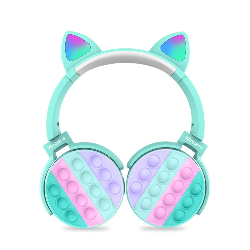 New Design Auriculares Pop It Earphone Toys Fidget Headset Headphones pop it Toys