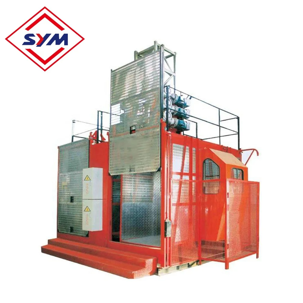 SC200 Construction Elevator with Landing Pad