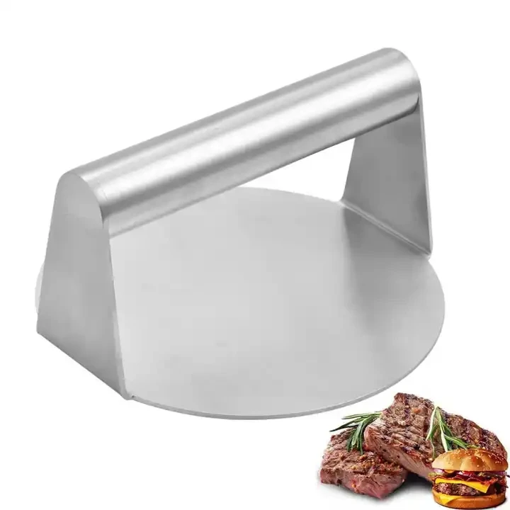Factory Direct Sales Kitchen Tools 304 Stainless Steel Hamburger Press Round Meat Press