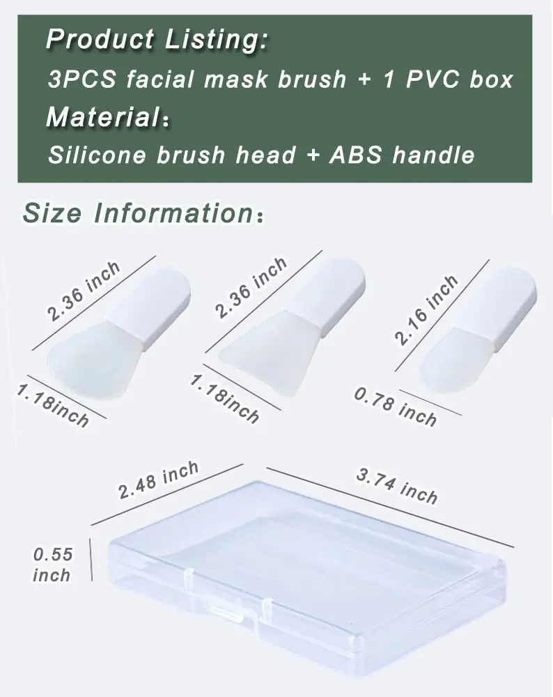 Face Mask Applicator Brush Mini Makeup Spatula Portable Beauty Tool Set for Facial Mud Eye Mask Body Lotion Soft Silicone brush