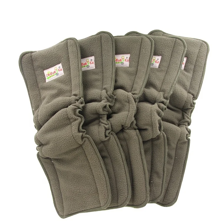 Ohbabyka washable inserts for baby cloth diapers charcoal bamboo insert
