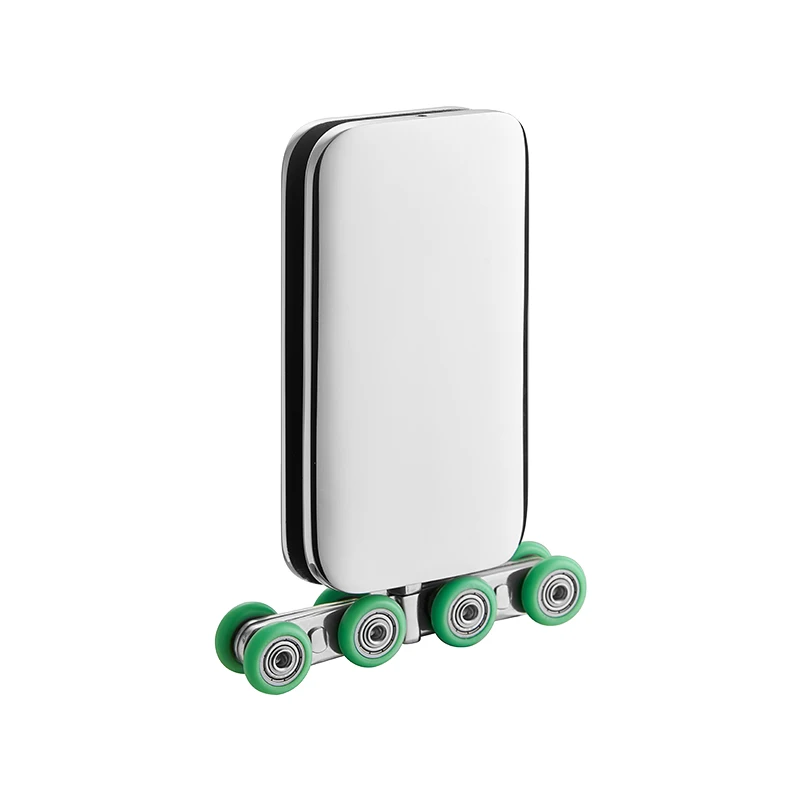 Glass shower door pulley wheel Shower enclosure plastic chrome double wheel heavy duty shower cabinet sliding door roller
