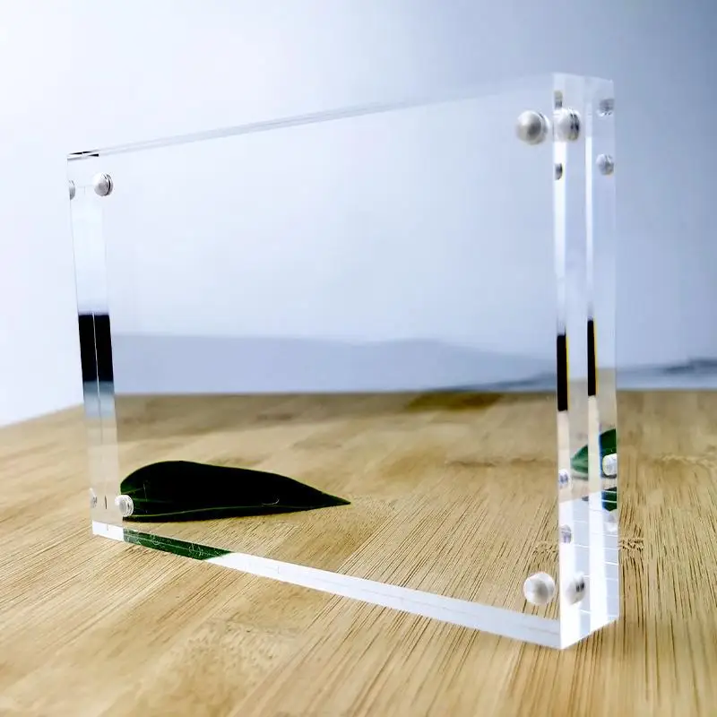 magnetic photo frame acrylic frames photo card colored acrylic magnetic photo frame square