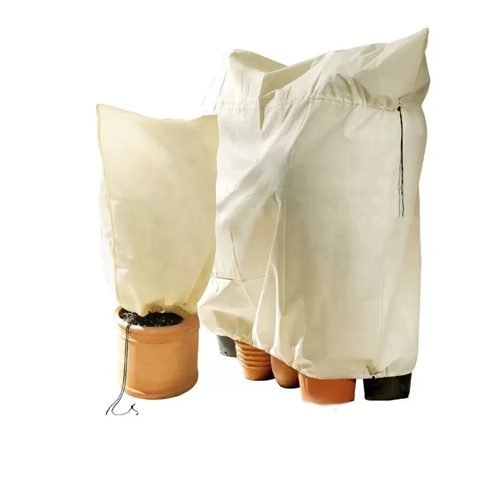 Winter Non-woven Plant Antifreeze Protection Cover Flower And Grass Antifreeze Cover With Drawstring Dustproof Storage Bag