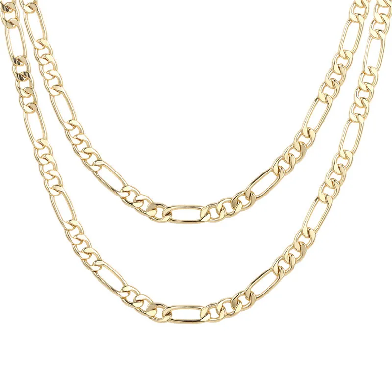 fashion chains jewelry 14k gold plated heavy men chain necklace, bijoux bijouterie custom necklace
