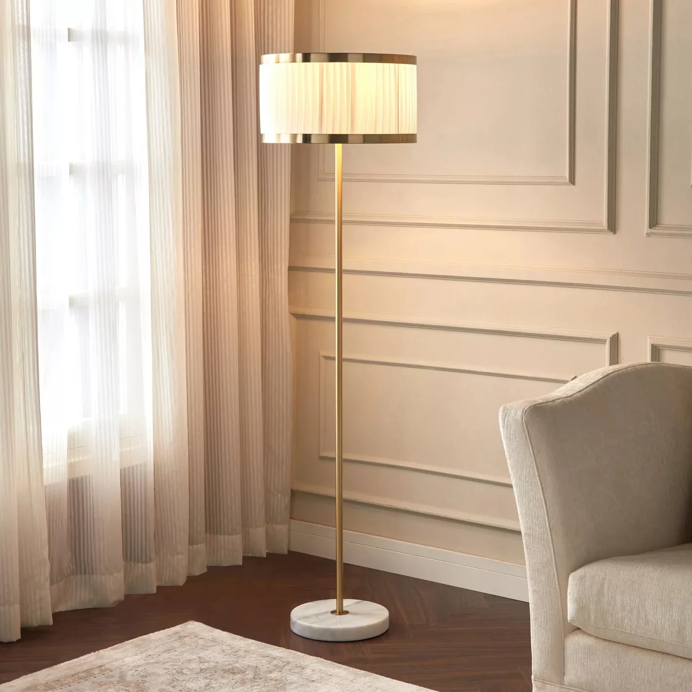 Hardback Drum Pleated Texture Spider Fitter Lampshade Decor for Light Cover Antique lamp shade design Pleated fabric Lamp