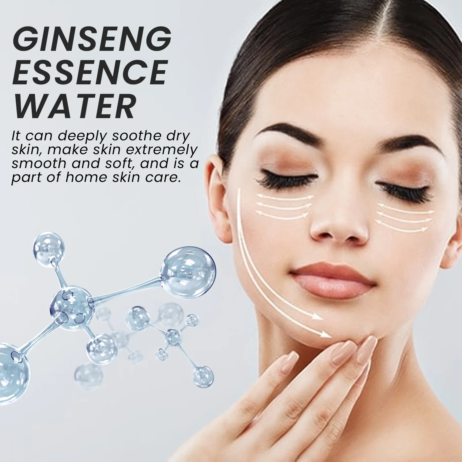 Korean Ginseng Essence Water 150mL Face Moisturizer Dull Skin Reduces Fine Lines Shrinking Pores Anti-Wrinkle Firming Face Toner