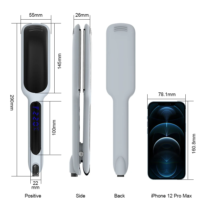 Wholesale Multi-function Ceramic Wide plate professional custom infrared hair straightener