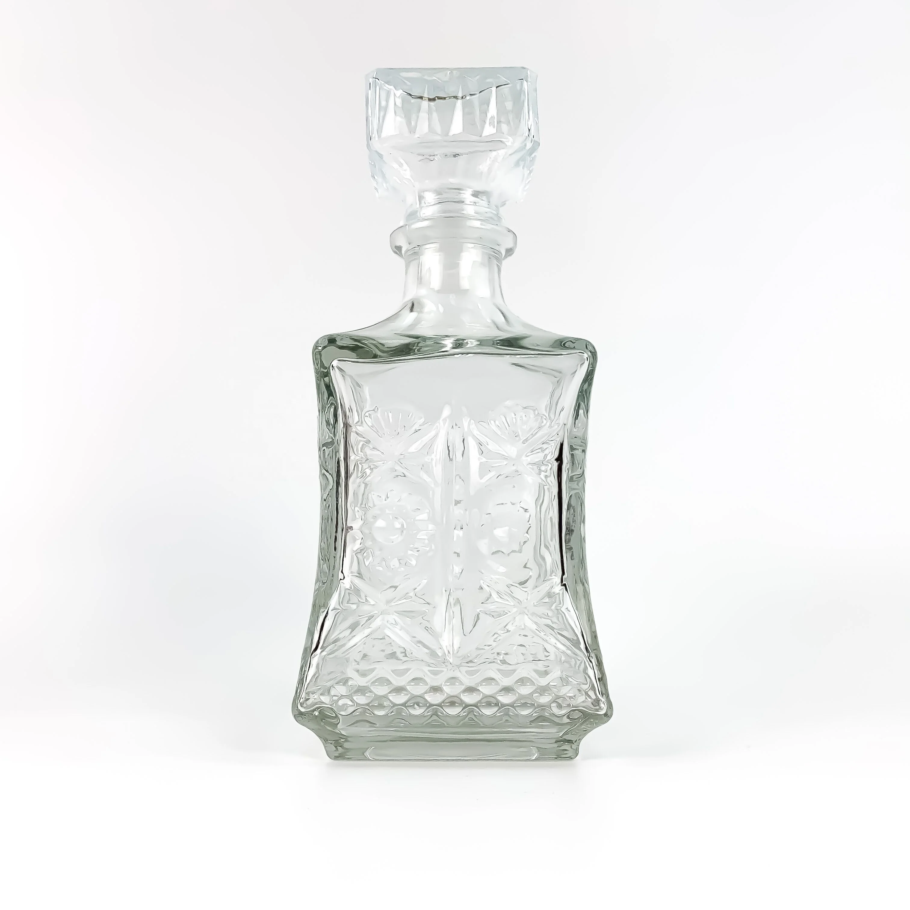 square  clear glass whisky bottle vodka wine glass bottle