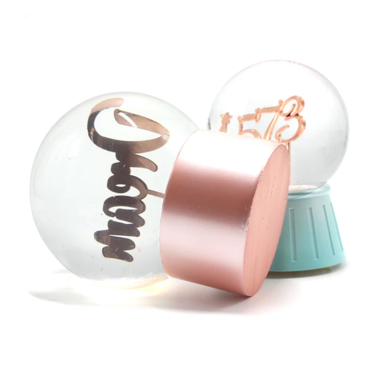 Personalized Zinc Alloy Dream Alphabet Snow Globe Fairy With Pink Print Resin Base And Silver Glitter White Snow