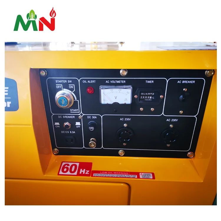 permanent magnet generator 230V/240V portable power generating set  5kw 5kva