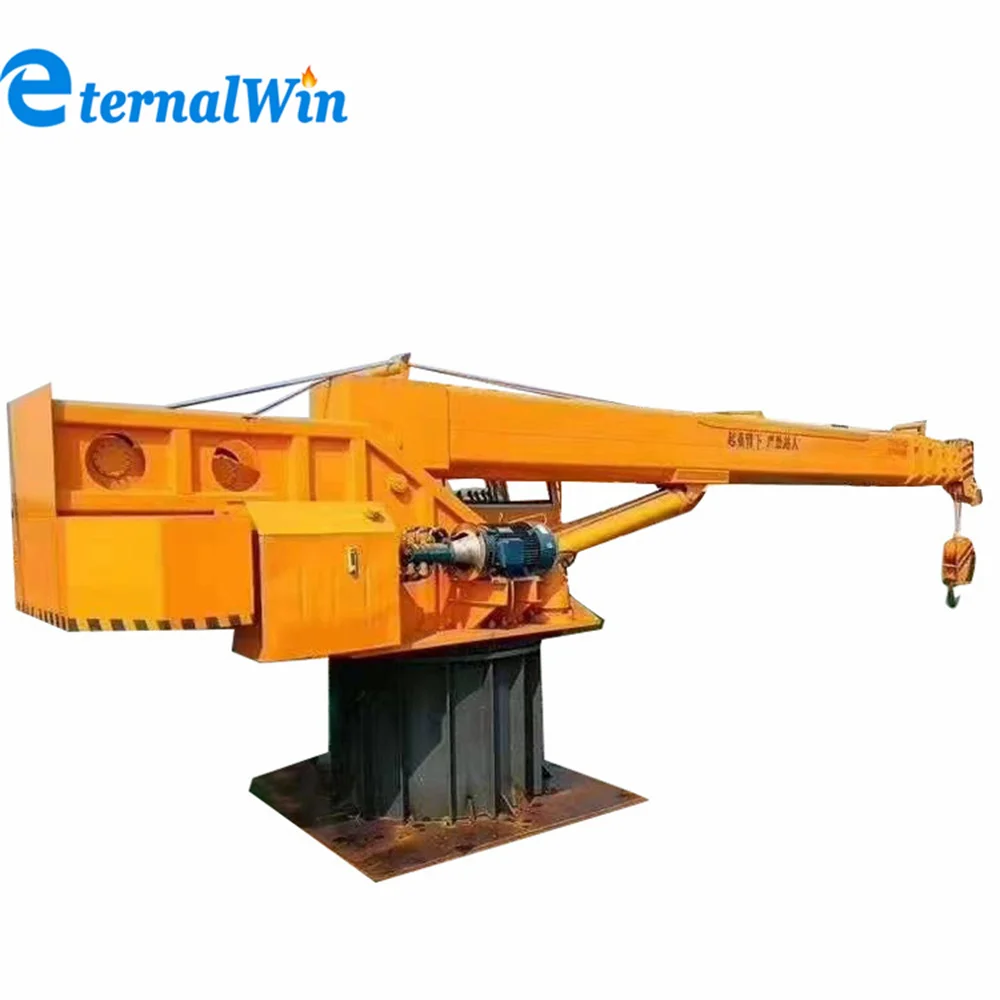 China High Efficiency Hydraulic 5 ton 10 ton 15 ton Deck Cargo Ship Crane Price