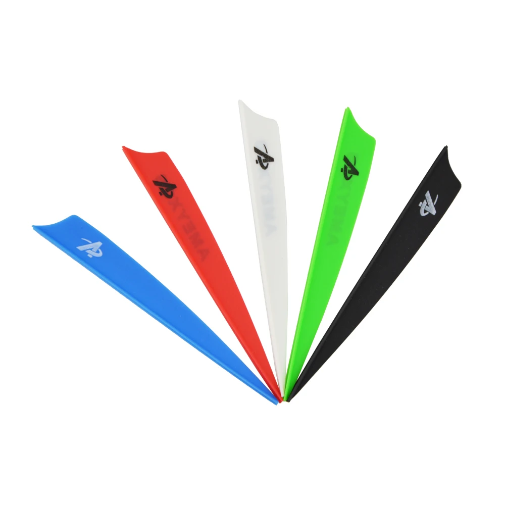 Archery Arrow Feather 2inch 3inch 4inch Rubber Fletching Colorful Arrow Vanes For Fiberglass Carbon Arrows Accessories