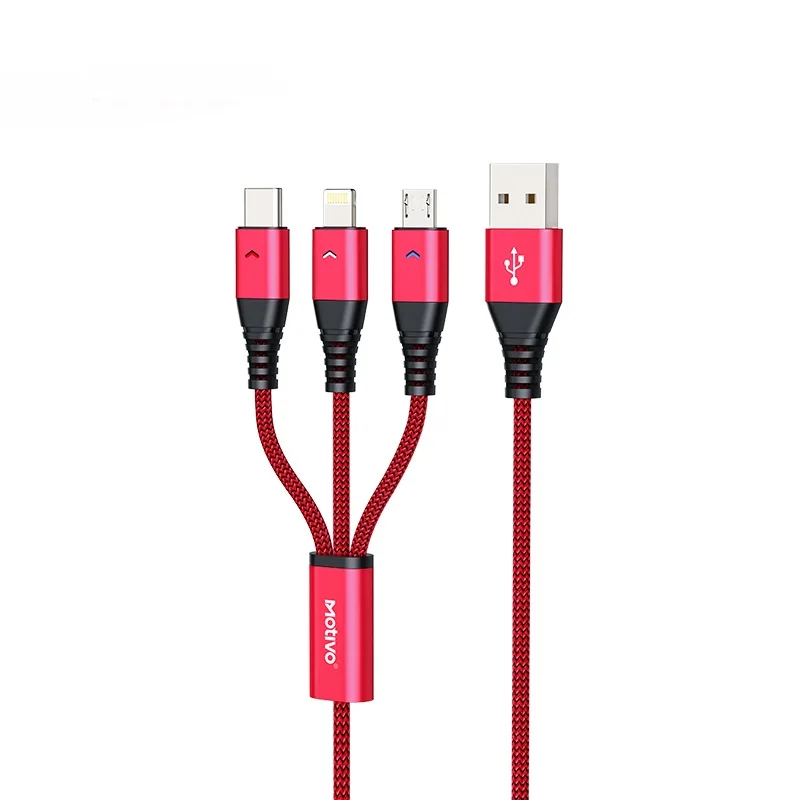 Светодиодная лампа для быстрой зарядки, 3 в 1, 120 А, для телефонов с разъемом Type-C / IOS/ Android