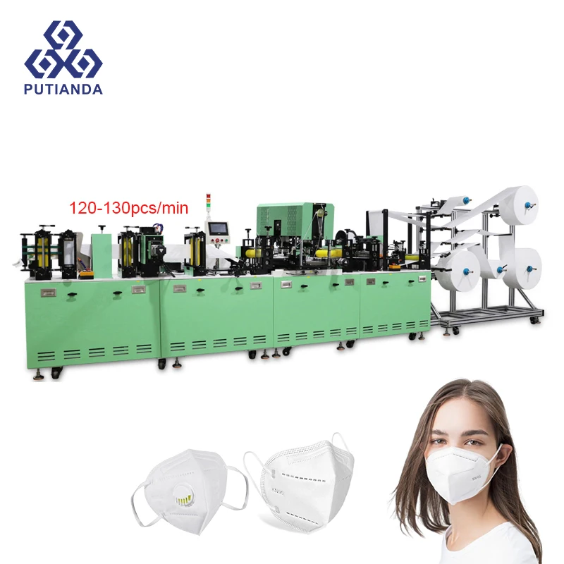 Putianda Protected Automatic N95 Face Mask Machine High Efficiency KN95 Mask Production Line Machine