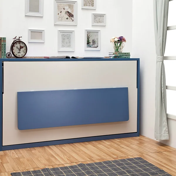 Cheap Price Horizontal Wall Bed White Single modern Murphy Bed With Folding Desk
