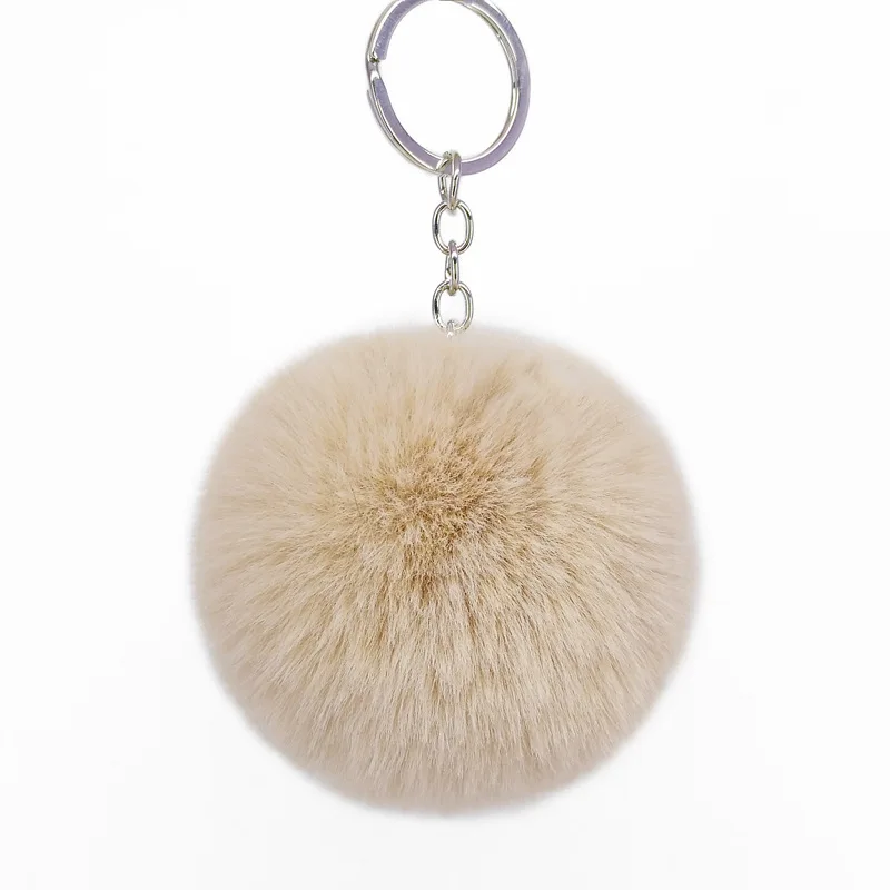 2024 Ins Pompom  Charm Keychain Key Holder Hair Ball Pom Pom  Purse Backpack Pendant Keyrings
