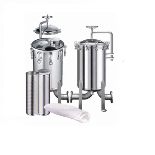 High flow double type multi bag filter housings for beer brewing filter
