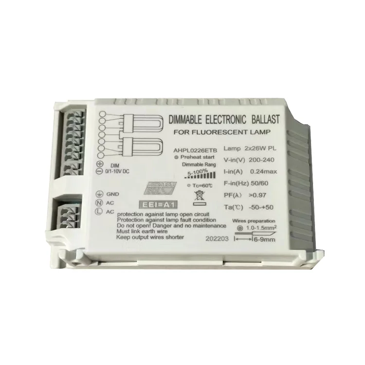 PL PLC PLL electronic ballast plc 2x13w ballast PF>0.98  pll light electronic ballast 2X26W
