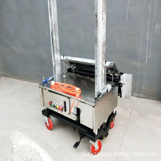 New technology concrete automatic mini cement plastering wall machine