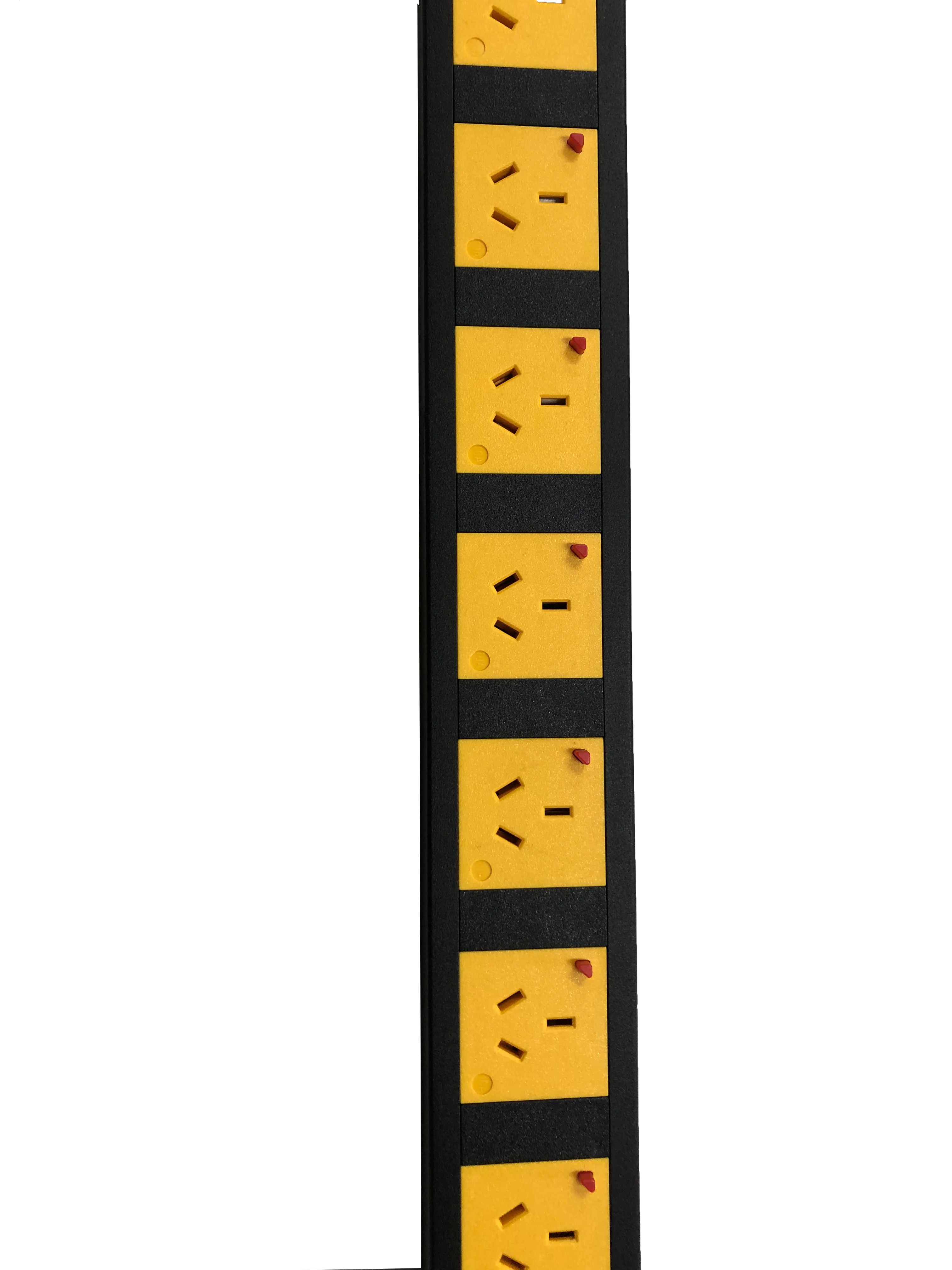 OEM PDU 1P 32A circuit breaker 19 Inch 1.5U Aluminum Black 24 Ways  Outlet Overloading Protected Rack Mount Pdu